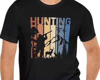 Retro Hunting Graphic Tee, Hunter Gift
