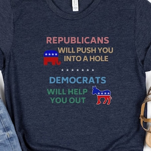 DEMOCRAT SHIRT, Anti-Republican T-Shirt, Anti Republican, Liberal Shirt, Anti Republican Tee, Anti Conservative, Pro Democrat Tee