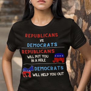 DEMOCRAT T SHIRT, Anti-Republican T-Shirt, Anti Republican, Liberal Shirt, Anti Republican Tee, Anti Conservative, Pro Democrat Tee