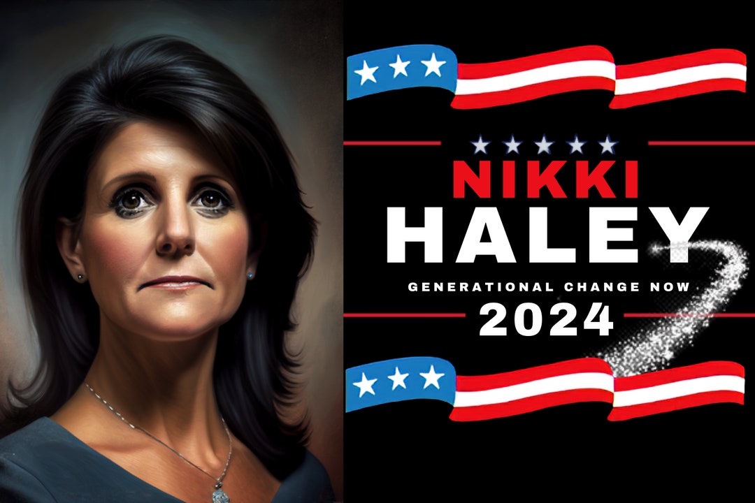 NIKKI HALEY 2024 Yard Sign, Nikki Haley for President 2024 Yard Sign