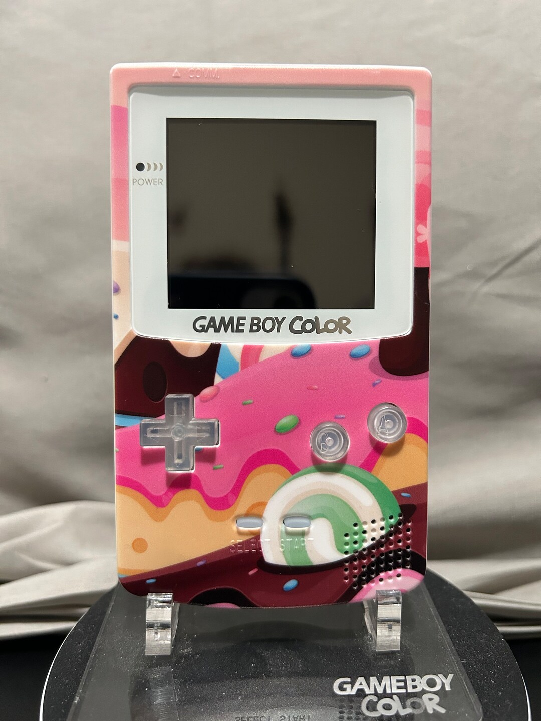 Gbc Custom Custom Game Boy Color GBC White/pink sugar Rush W/ Mods - Etsy
