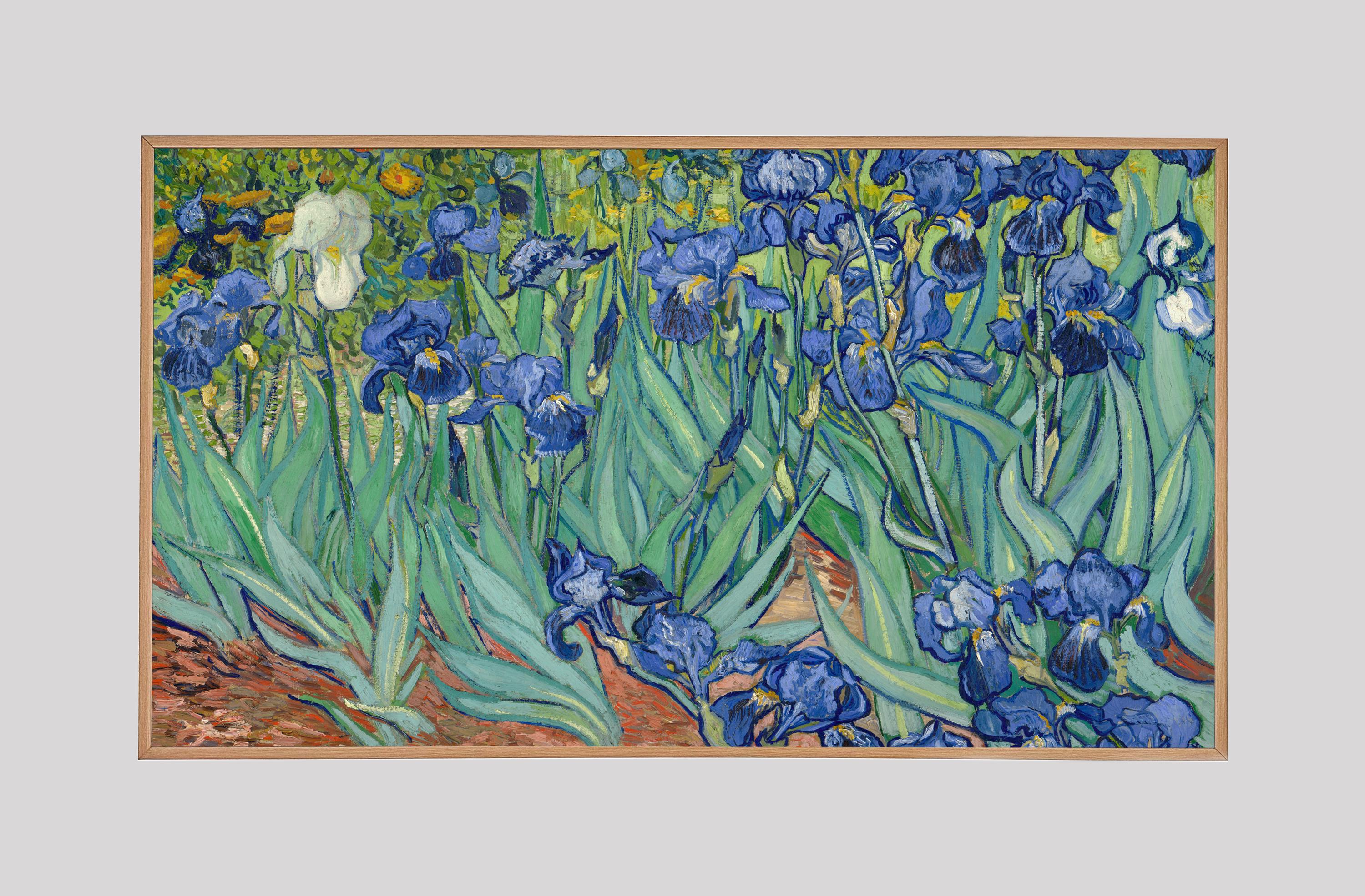Samsung The Frame TV Art, Irises by Vincent van Gogh, Instant Download, TV Frame Art, Painting for The Frame, Samsung Art