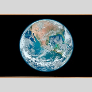 Samsung Frame Tv Art, Earth, Instant Download, Tv Frame Art, Iconic Image, Tv Art, Frame Art, Frame Tv, The Blue Marble, Earth Photo, Planet