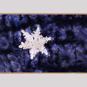 Samsung Frame TV Art, Winter Snowflake, Instant Download, TV Frame Art, Real Snowflake, Winter Art, Cabin Art, Nature Art