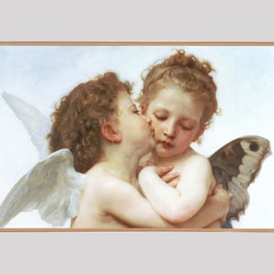 Bouguereau&#39;s First Kiss: Samsung Frame TV Art (Digital Download)
