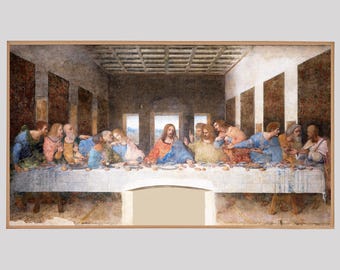 Samsung Frame TV Art, The Last Supper, Instant Download, TV Frame Art, Leonardo Da Vinci, Fine Art, Cenacolo, Renaissance Art, Samsung Art