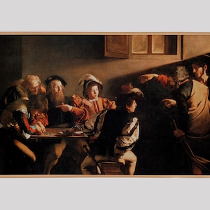 Caravaggio&#39;s Calling of St Matthew: Samsung Frame TV Art (Digital Download)