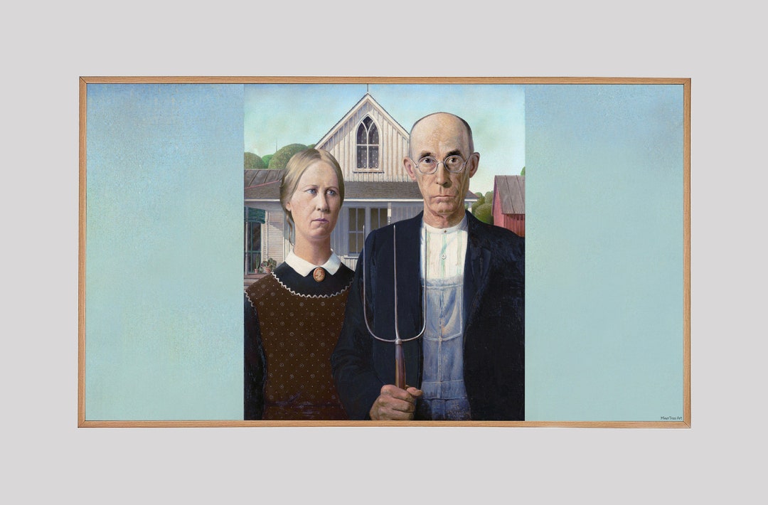 American Gothic for Samsung Frame TV: Grant Wood Painting (instant