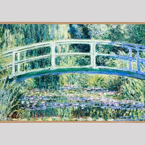 Monet Water Lilies, Japanese Bridge - Samsung Frame TV Art (Digital Art)