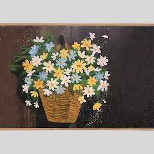Samsung The Frame TV Art, Hanging Flower Basket Painting by Tamilisa, Instant Download, Art for THE FRAME, Tv Art, Fine Art, Samsung Art