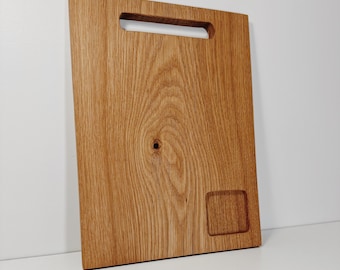Handcrafted White Oak Charcuterie Board, Modern Serving Tray