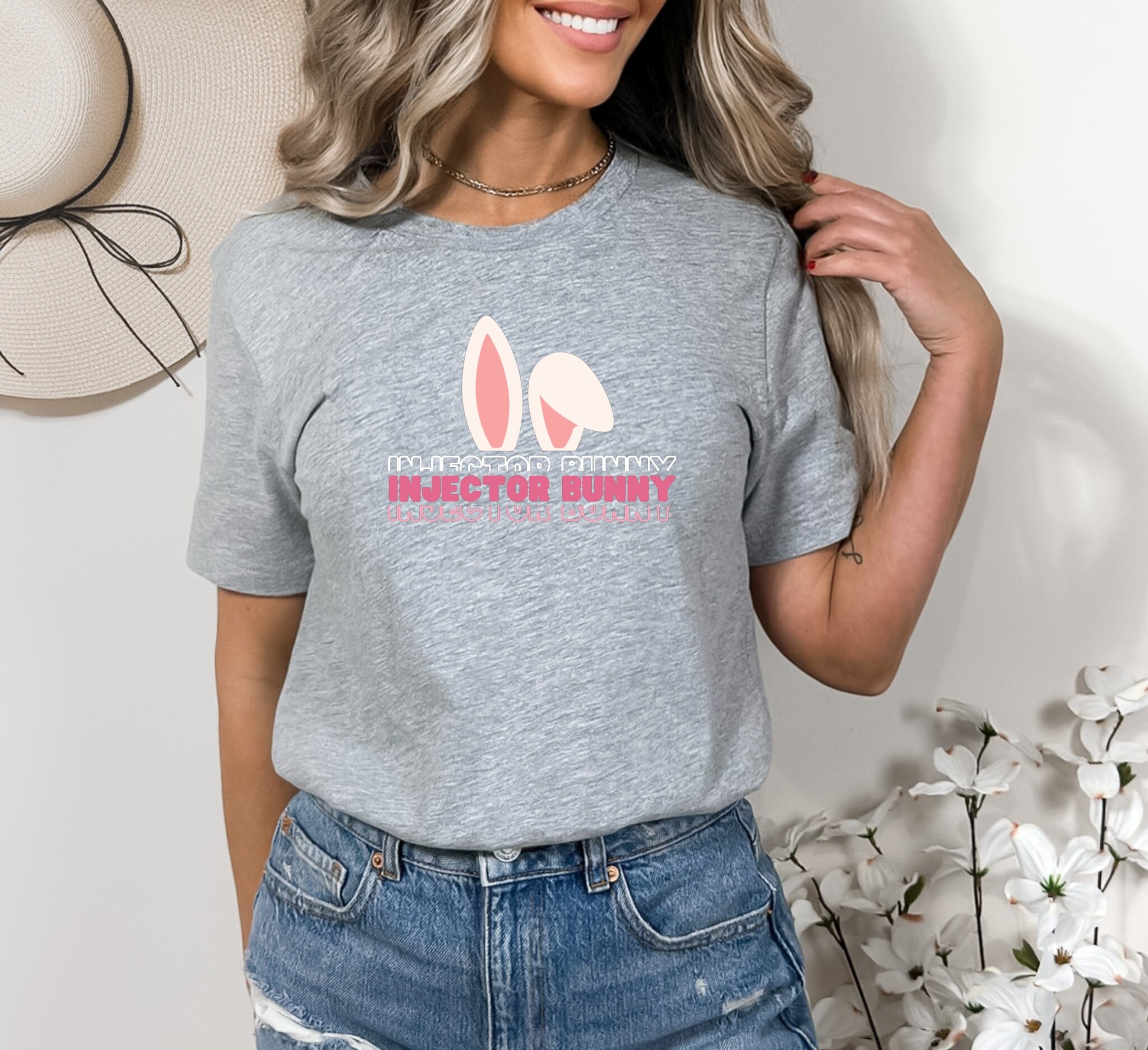Nurse Injector Bunny Shirt Easter BOTOX FILLER Dealer Nurse Etsy