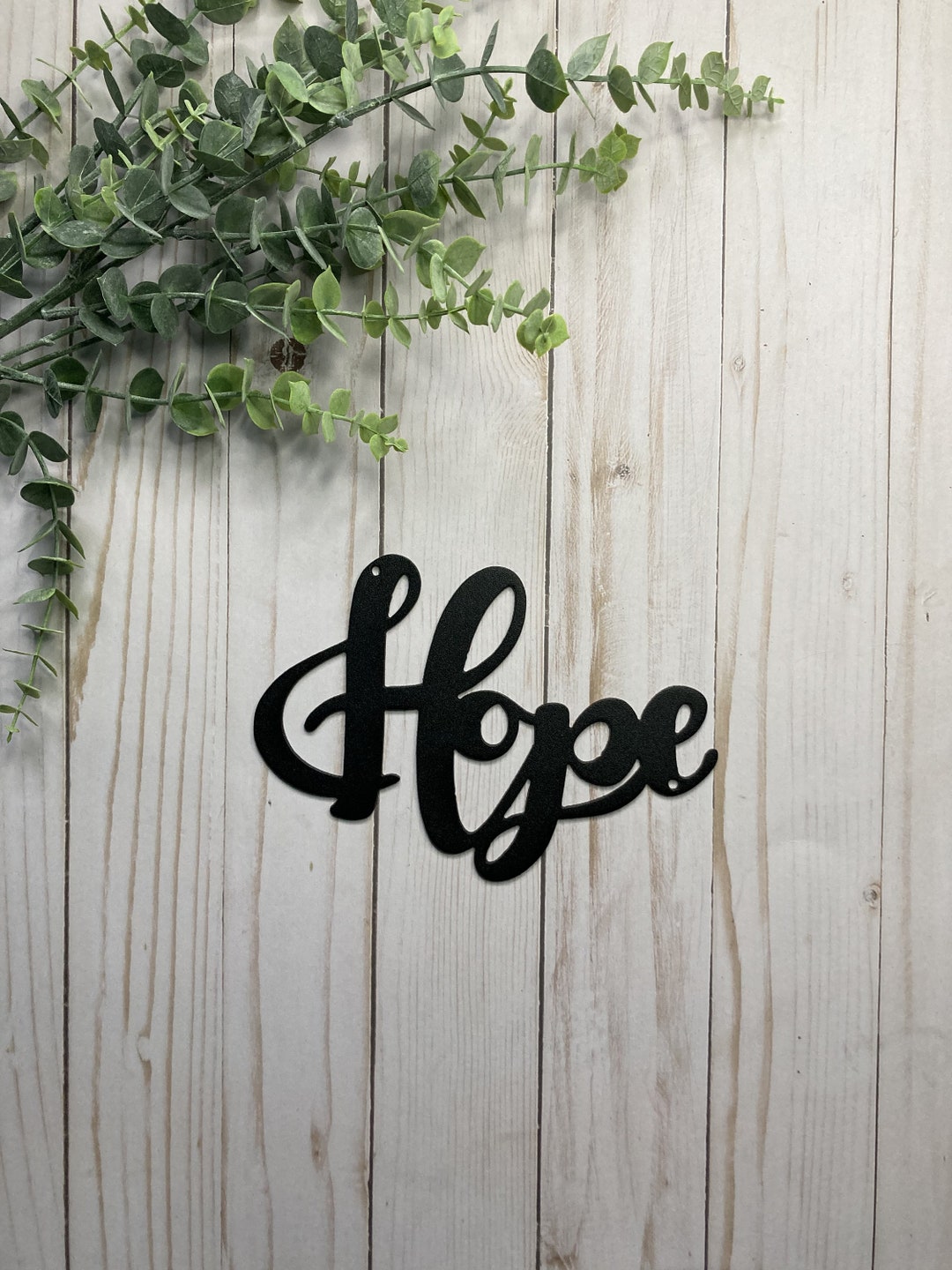 Hope Metal Wall Art Sign Etsy