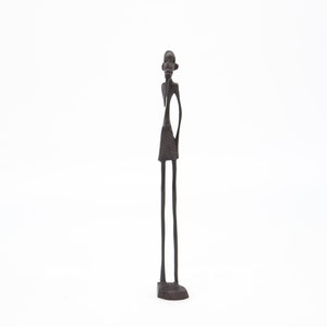 African Hand Carved Ebony Wood Figures From Tanzania