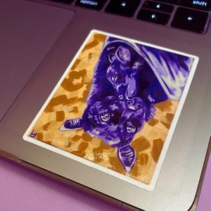 Bat Painting STICKERS - Benefitting Lubee Bat Conservancy