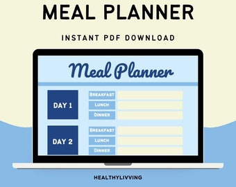 2-Page Weekly Meal Planner PDF