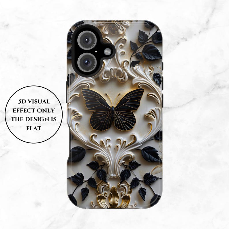 Black Butterfly Phone Case: iPhone & Samsung Galaxy Cases Bild 3
