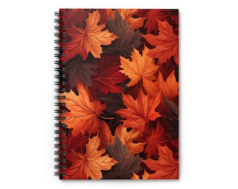 Autumn Spiral Notebook