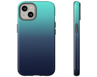 Blue Gradient iPhone Case, Gradient iPhone Case, Blue Ombre iPhone Case, Blue iPhone Case, Gradient iPhone 15 Case, iPhone 14 Case