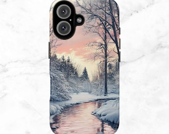 Coque de portable Winter Forest : Nature Étuis pour iPhone et Samsung Galaxy