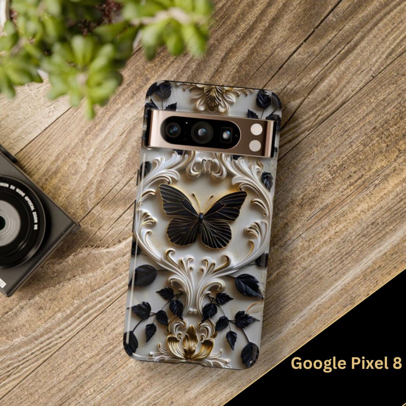 Black Butterfly Phone Case: iPhone & Samsung Galaxy Cases Bild 7