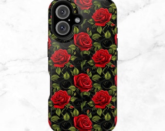 Coque de portable rose rouge MAGSAFE : coque magnétique pour iPhone
