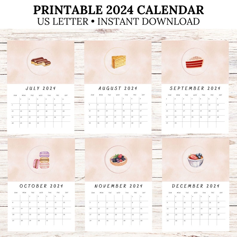 Printable 2024 Calendar, Printable Calendar 2024, Printable Vertical