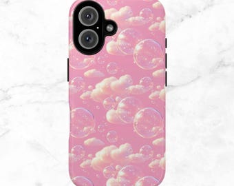 Pink Bubble Phone Case:  iPhone & Samsung Galaxy Cases