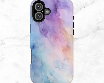 MAGSAFE Purple Marble Phone Case: Magnetic iPhone Case