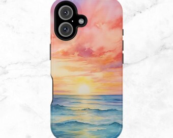 MAGSAFE Ocean Sunset Phone Case: Magnetic iPhone Case