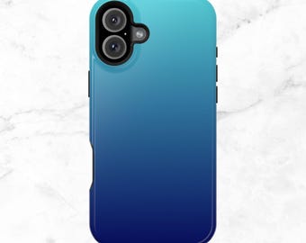 MAGSAFE Blue Ombre Phone Case: Magnetic iPhone Case