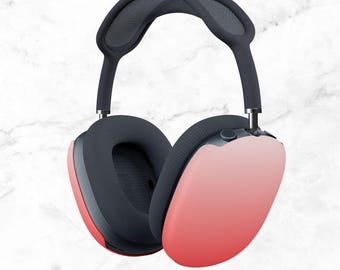 Étui ombré rouge pour Airpods Max : étui pour casque à clipser