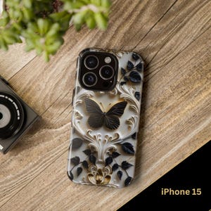Black Butterfly Phone Case: iPhone & Samsung Galaxy Cases Bild 8