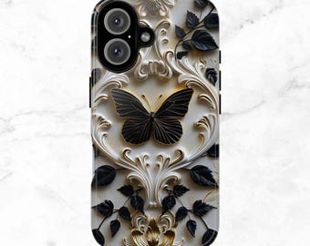 Black Butterfly Phone Case: iPhone & Samsung Galaxy Cases