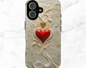 Coque iPhone coeur rouge : Coques iPhone et Samsung Galaxy