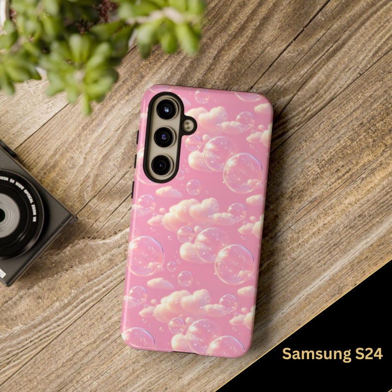 Pink Bubble Phone Case: iPhone & Samsung Galaxy Cases imagem 7