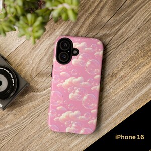 Pink Bubble Phone Case: iPhone & Samsung Galaxy Cases imagem 4