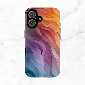 Rainbow Abstract Phone Case, Rainbow Phone Case, Abstract Phone Case, Colorful Phone Case, Rainbow iPhone Case, Rainbow Samsung Galaxy Case