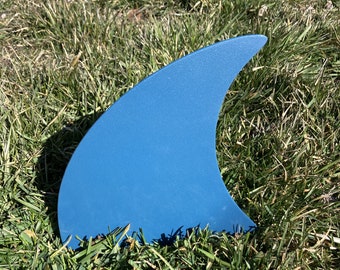 Shark Fin Metal Yard Stake Garden Art