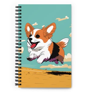 Cute Happy Corgi Notebook