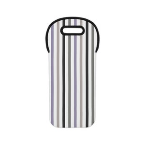 Lavender Haze Stripe Wine Tote Bag