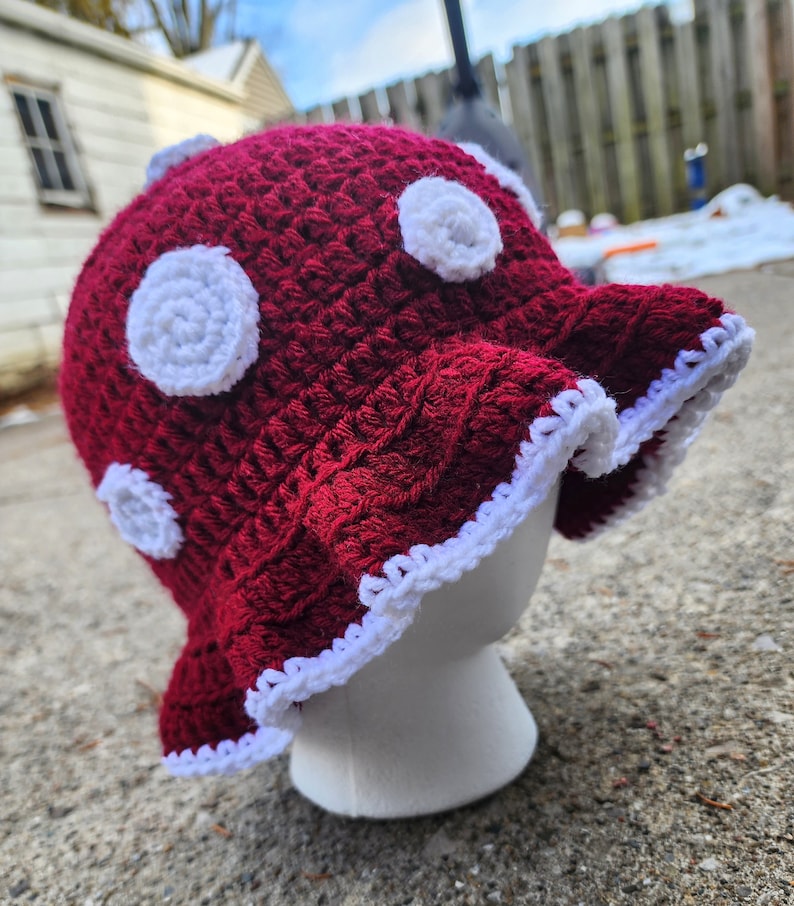 Crochet Mushroom Bucket Hat Etsy