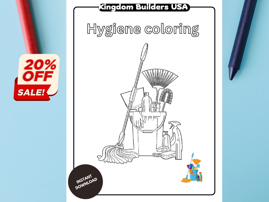 Healthy Habits for Kids: Hygiene Coloring Page and Printables Coloring ...