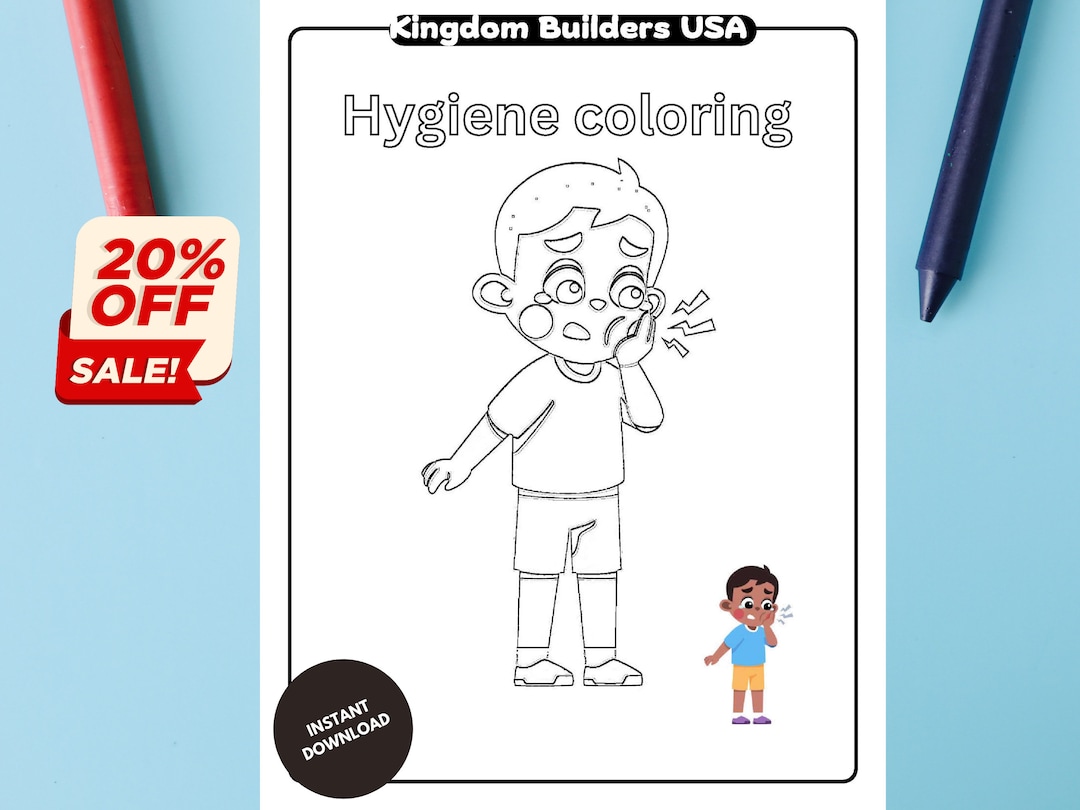 Healthy Habits for Kids: Hygiene Coloring Page and Printables Coloring ...