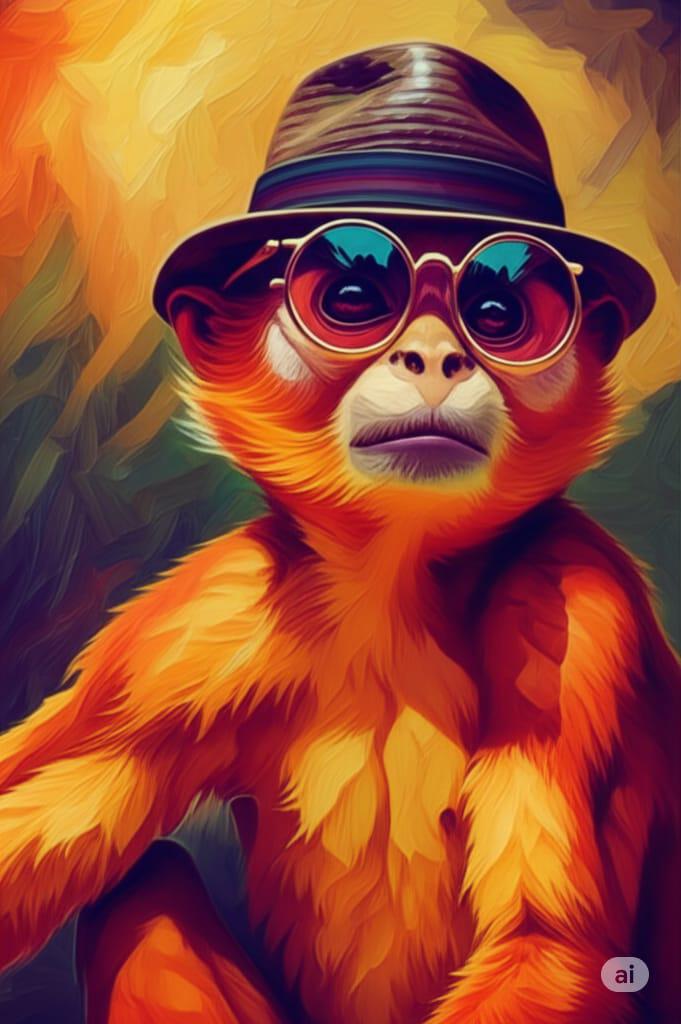 キャンバスプリントアート music monkey 絵画 フレーム付き キャンバスプリントアート music monkeyインテリア 額付き
