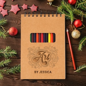 Christmas Personalised Sketch Pad for Kids: A Mini Drawing Pad for Kids  With 100 Blank Pages. the Perfect Stocking Filler. 