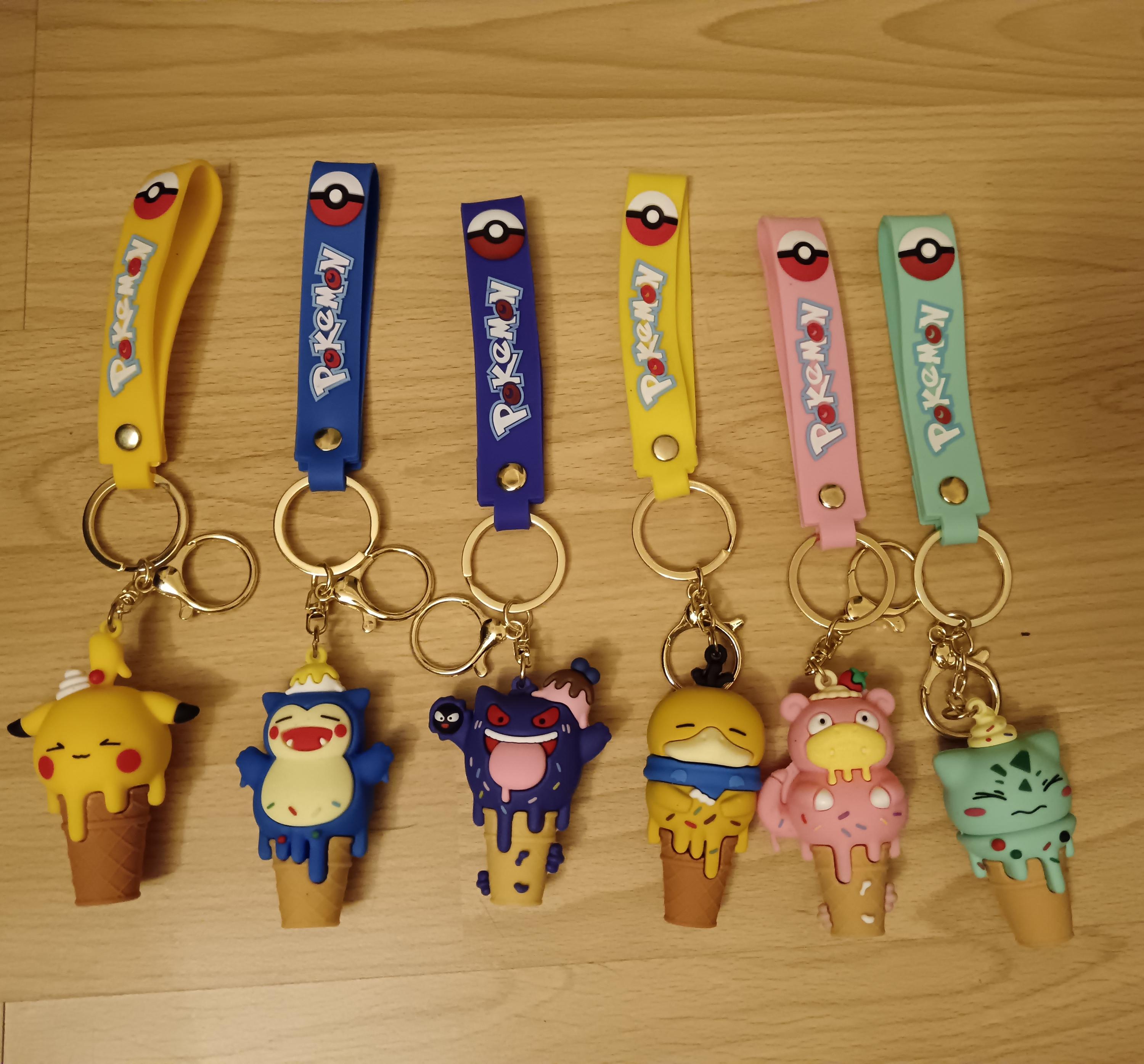 Pokemon Ice Cream Character Charm Keyrings / Bag Charms - Etsy
