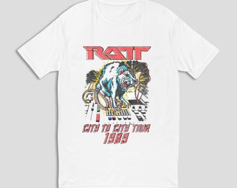 Vintage Graphic 80s Ratt City To City Tour Unisex T-shirt, Vintage Ratt Tee