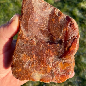 1 lb 15 oz Natural Carnelian Agate Rough found in Washington