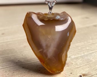 Washington Agate Necklace - Sterling Silver